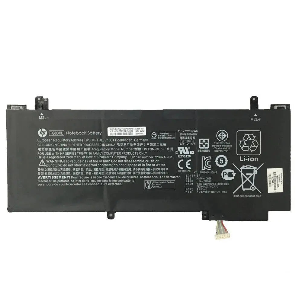 Original TG03XL HP Split x2 13-M210DX, 723996-001 NSTNN-DB5F Compatible with Notebook HP Split X2 13-g 13.3" Laptop Battery - eBuy UAE